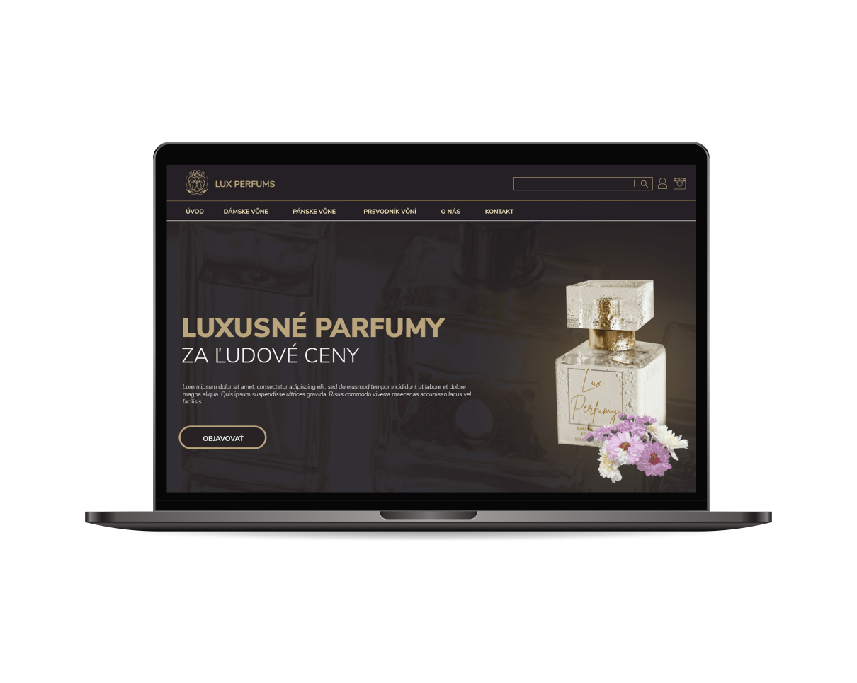 Tvorba eshopu pre firmu ktorá sa zaoberá predajom alternatív parfémov postaveného na platforme Prestashop s rôznymi špecifikcými funkciami ako dva produkty v karte produktu