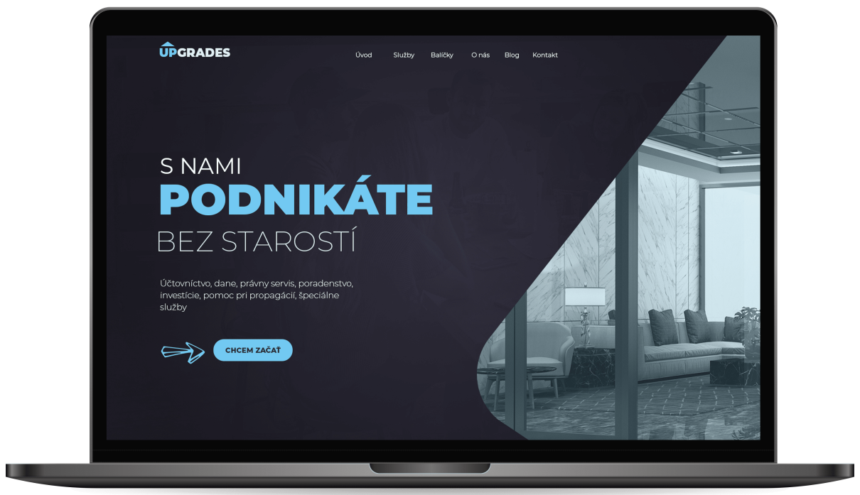 Tvorba prezentačnej webstránky pre advokáta